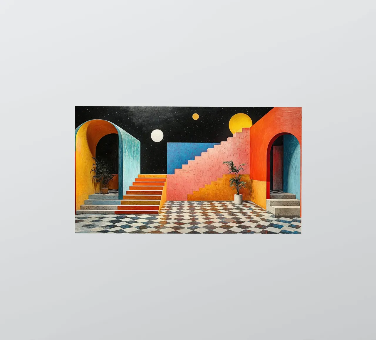 Surrealism Architecture Design Geometry sticker by Nikis Art Studio
