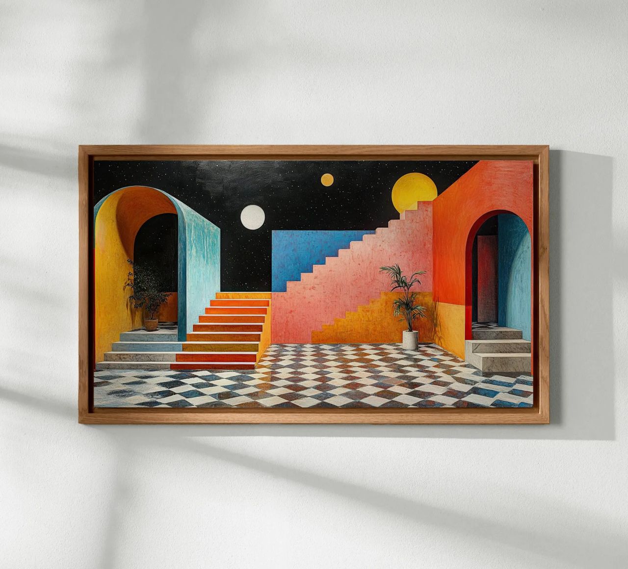 Surrealismo Architettura Design Geometria pannello forex da Nikis Art Studio