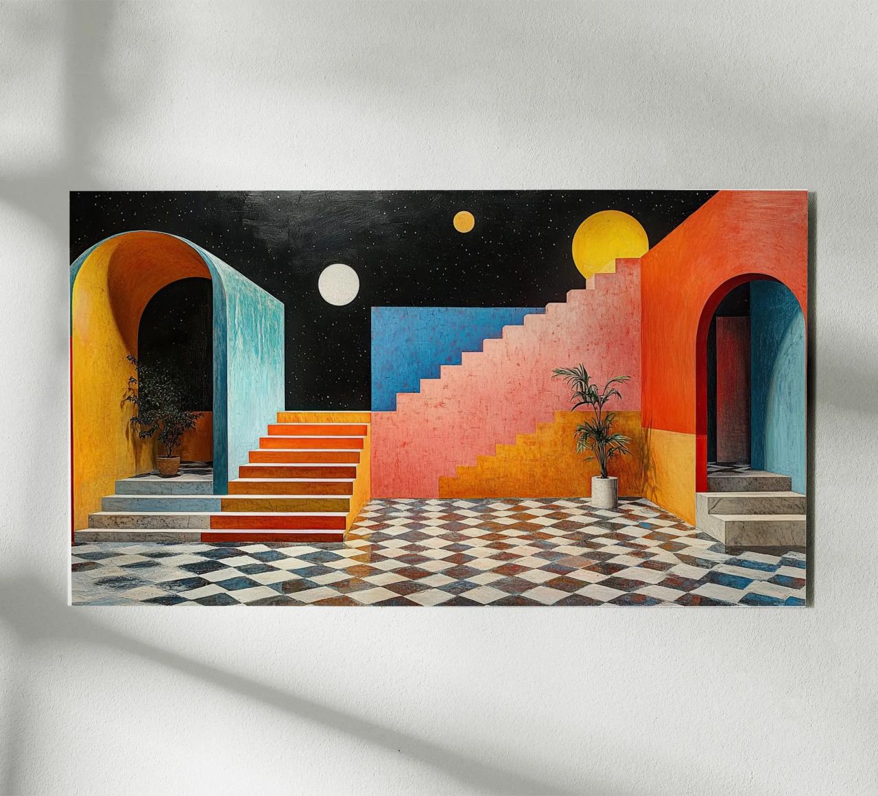 Surrealismo Architettura Design Geometria pannello forex da Nikis Art Studio