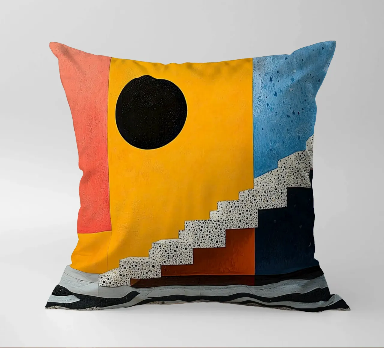 Surréalisme Architecture Design Géométrie coussin de Nikis Art Studio