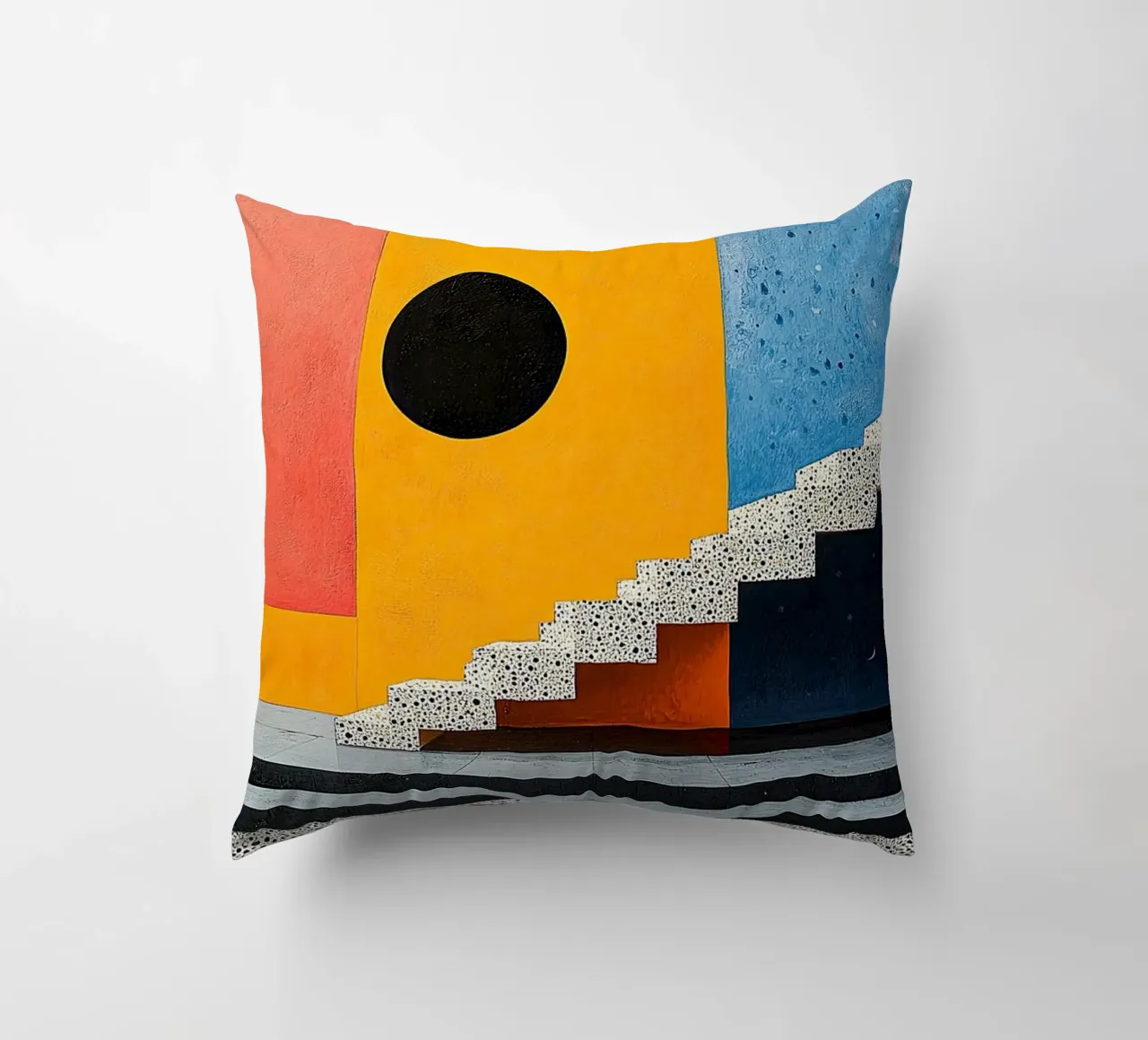 Surréalisme Architecture Design Géométrie coussin de Nikis Art Studio