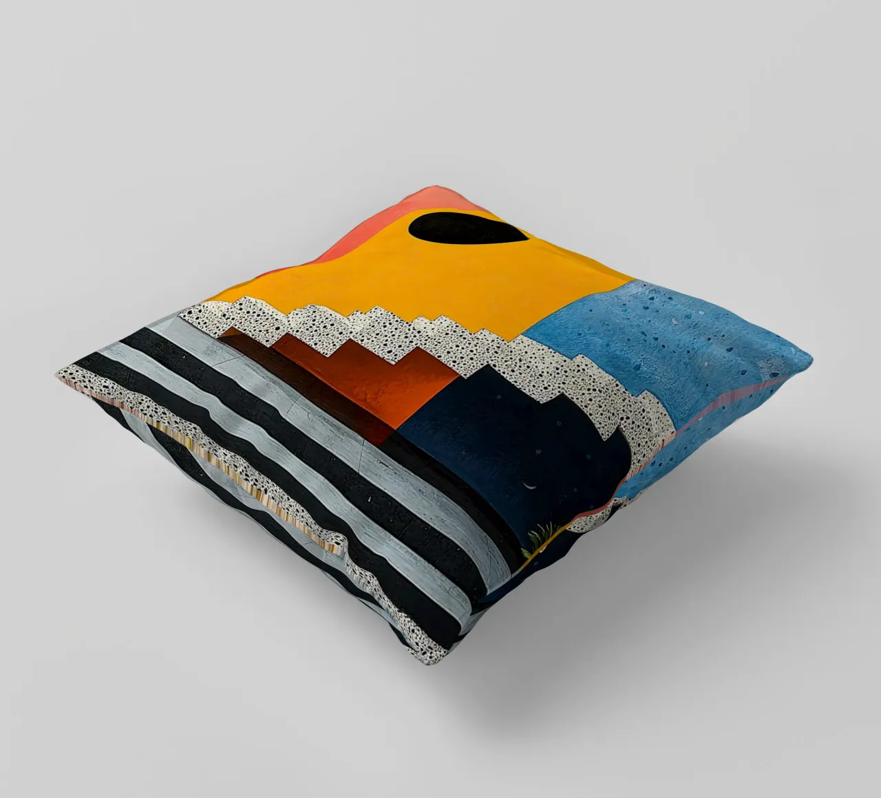 Surréalisme Architecture Design Géométrie coussin de Nikis Art Studio