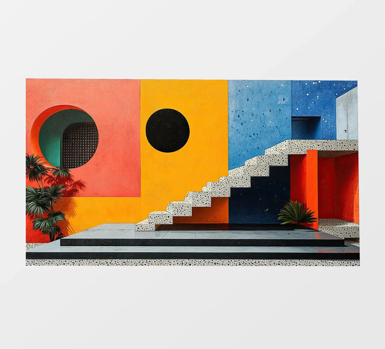 Surrealismo Architettura Design Geometria pellicola backlit da Nikis Art Studio