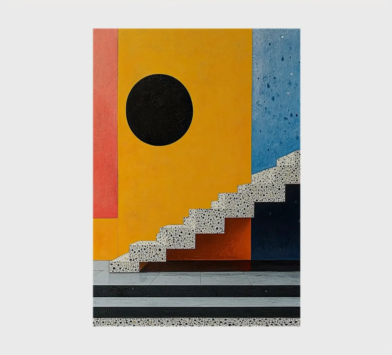 Surrealismus Architektur Design Geometrie Notizbuch von Nikis Art Studio