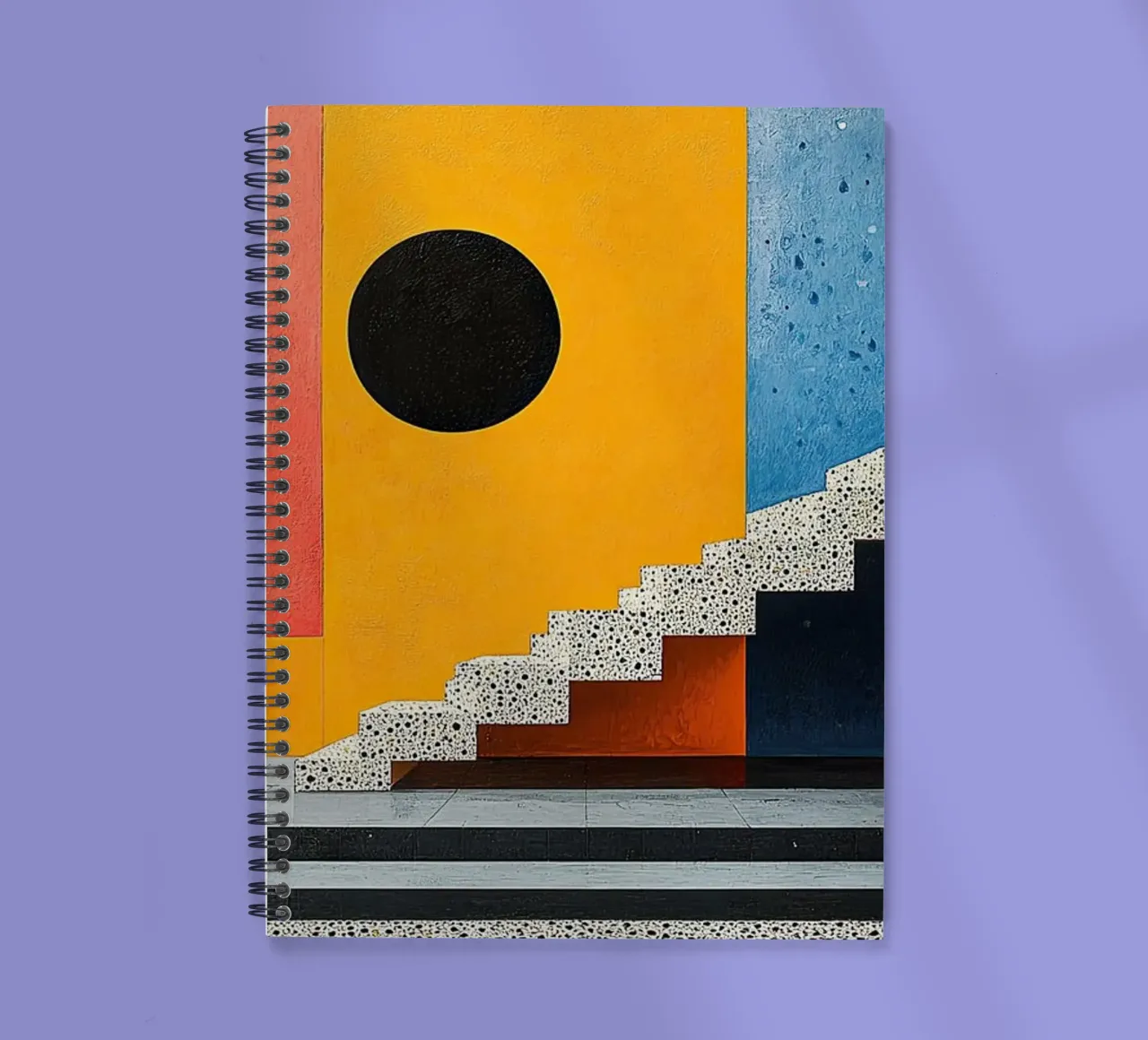 Surrealismo Arquitectura Diseño Geometría cuaderno de espiral de Nikis Art Studio