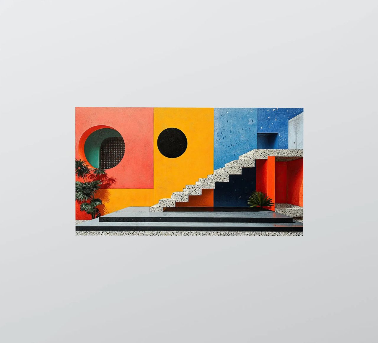 Surrealism Architecture Design Geometry sticker by Nikis Art Studio