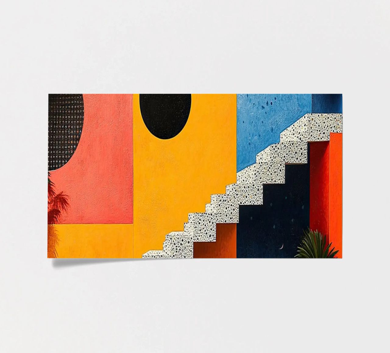 Surrealism Architecture Design Geometry sticker sheet by Nikis Art Studio