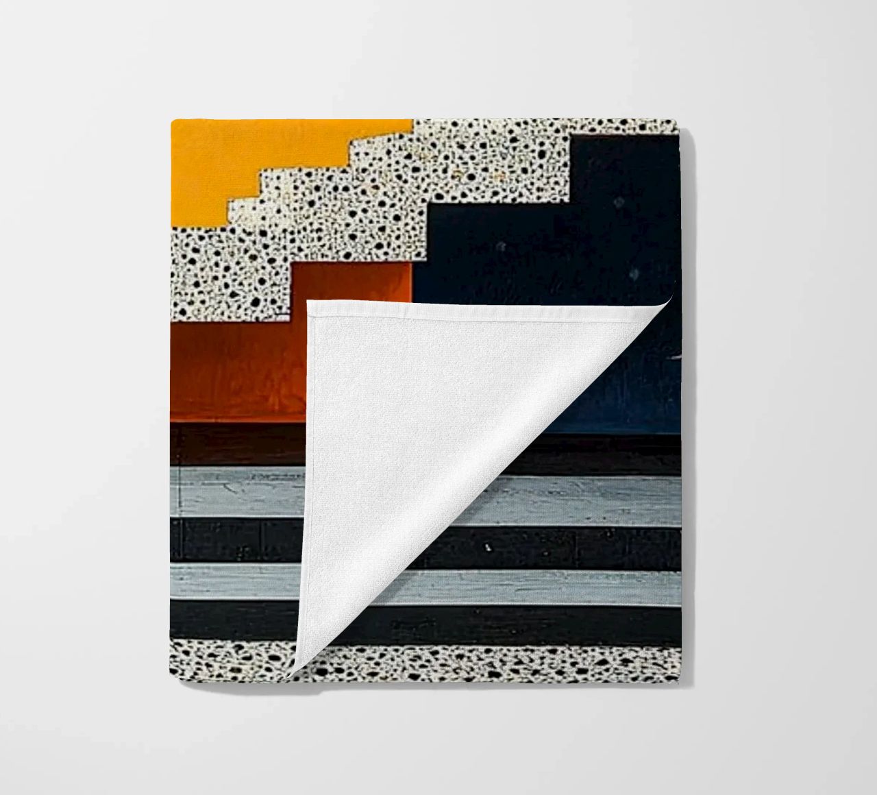 Surrealism Architecture Design Geometry beach towel by Nikis Art Studio