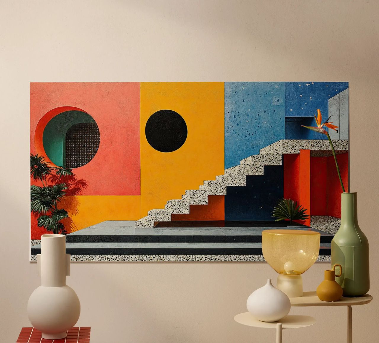 Surrealism Architecture Design Geometry poster by Nikis Art Studio