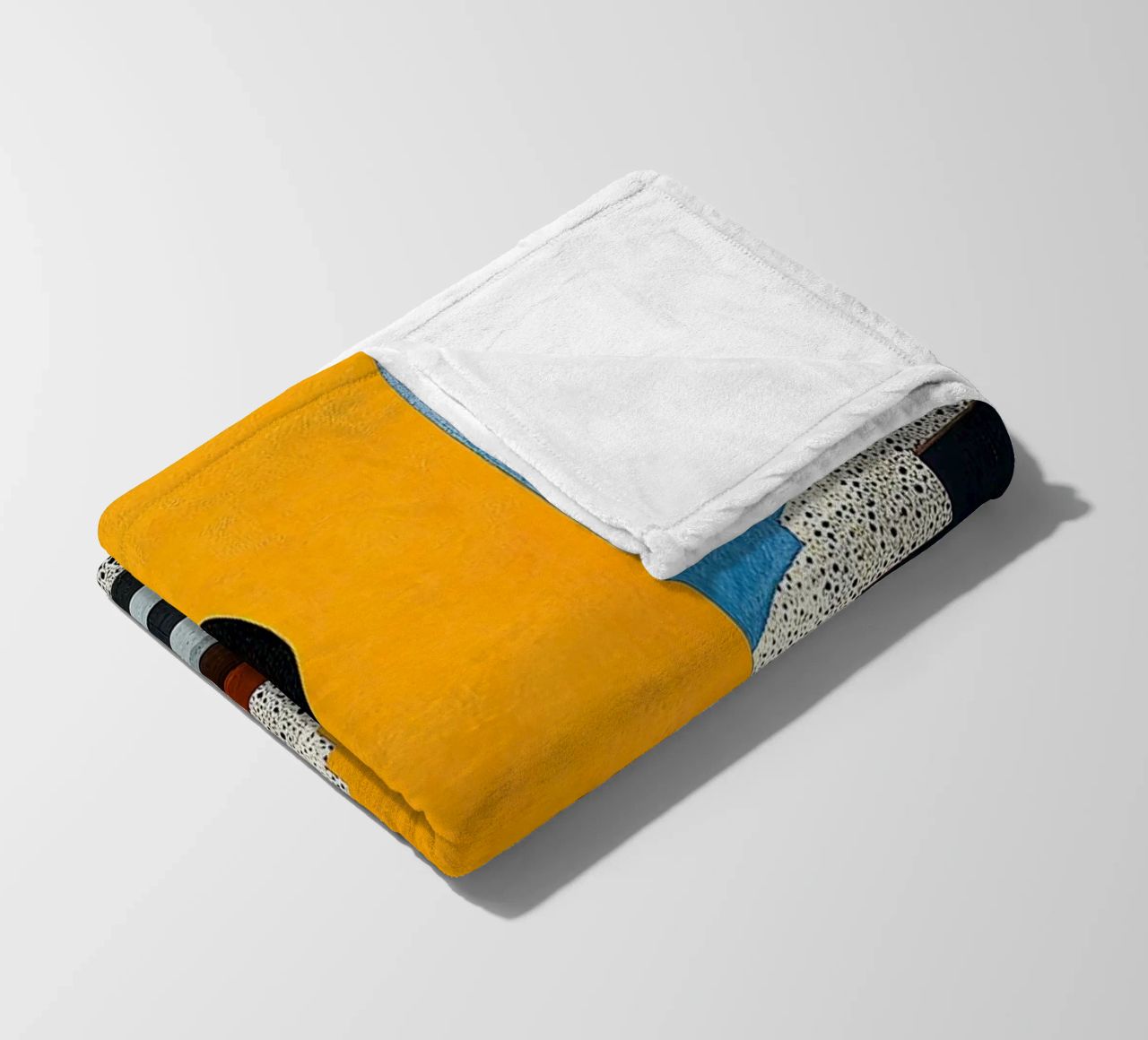 Surrealism Architecture Design Geometry fleece blanket by Nikis Art Studio