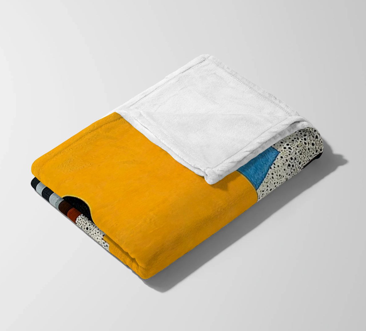 Surrealism Architecture Design Geometry fleece blanket by Nikis Art Studio