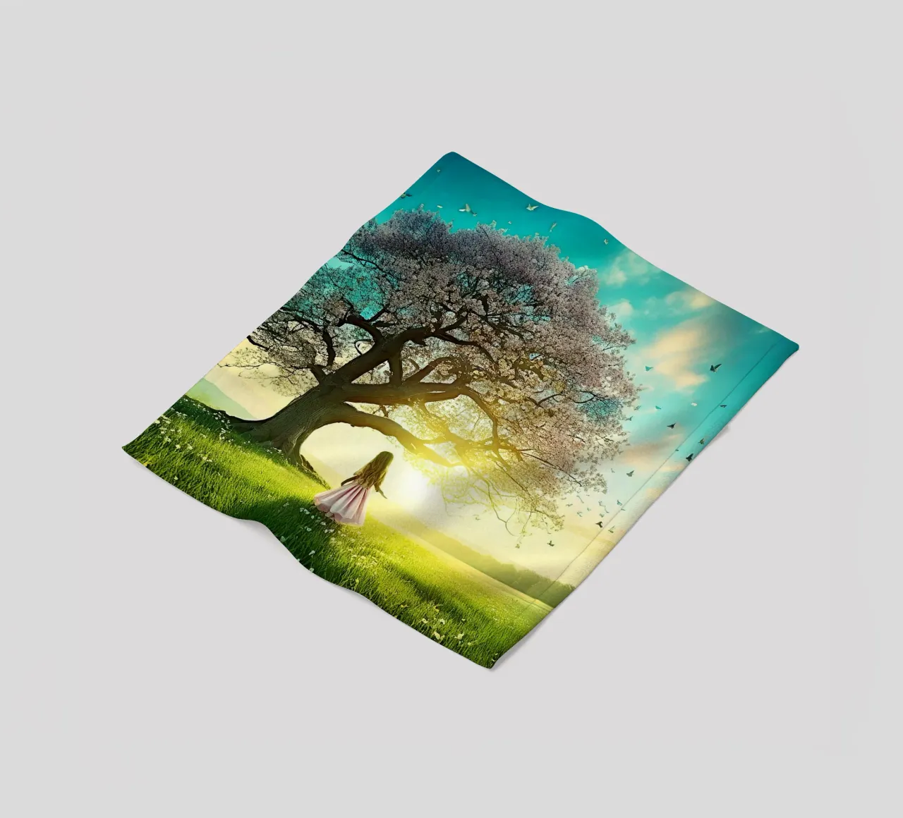ALBERO MERAVIGLIOSO.Verde coperta in pile da Thierry vobmann photography