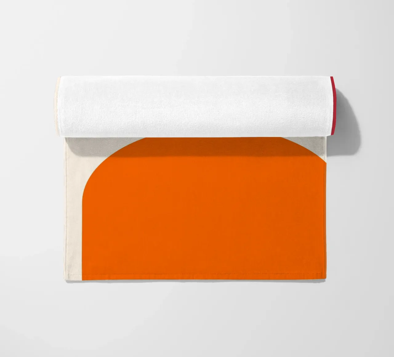 Bauhaus-Inspired Geometric Art Print – Orange, Red & Green telo mare da PrintCessStudio