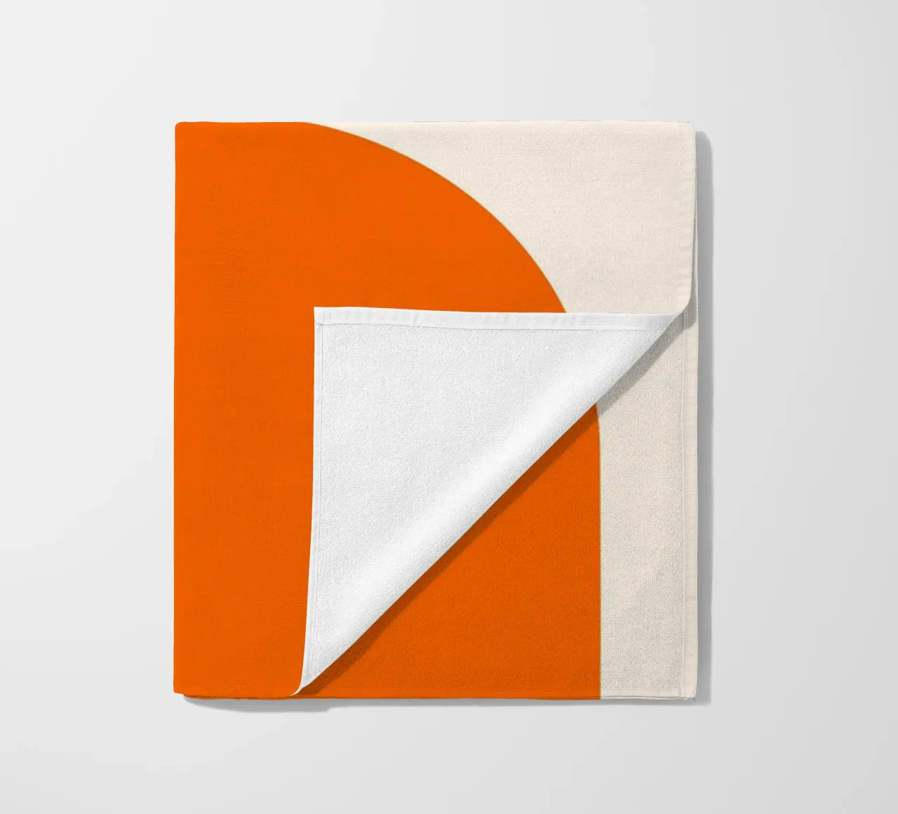 Bauhaus-Inspired Geometric Art Print – Orange, Red & Green telo mare da PrintCessStudio