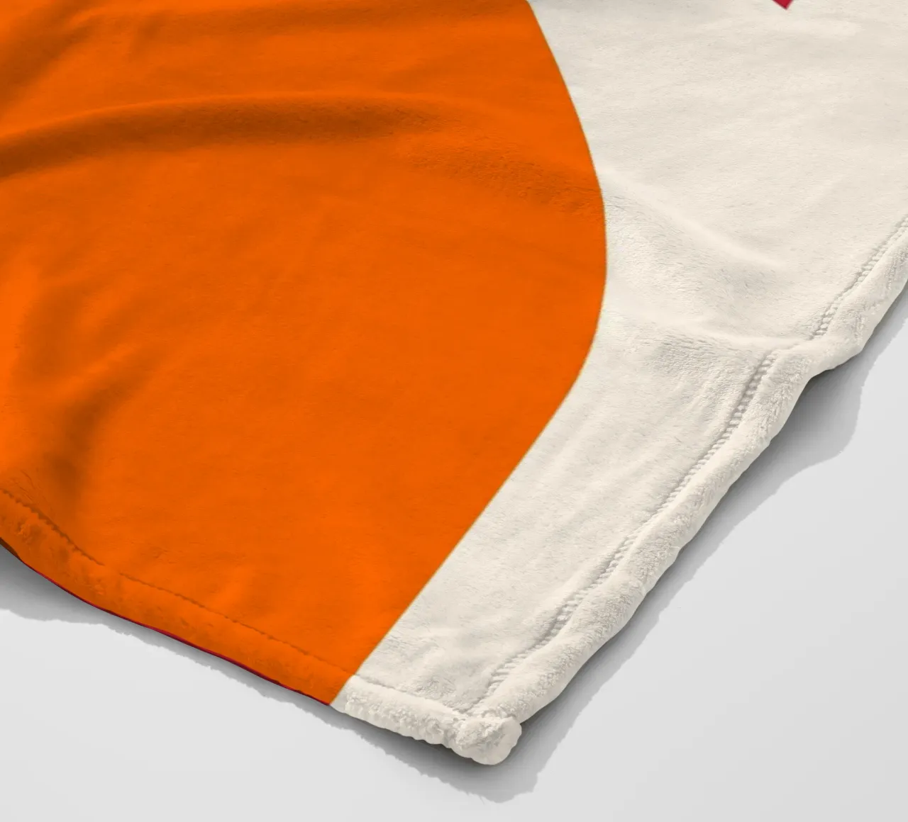 Bauhaus-Inspired Geometric Art Print – Orange, Red & Green coperta in pile da PrintCessStudio