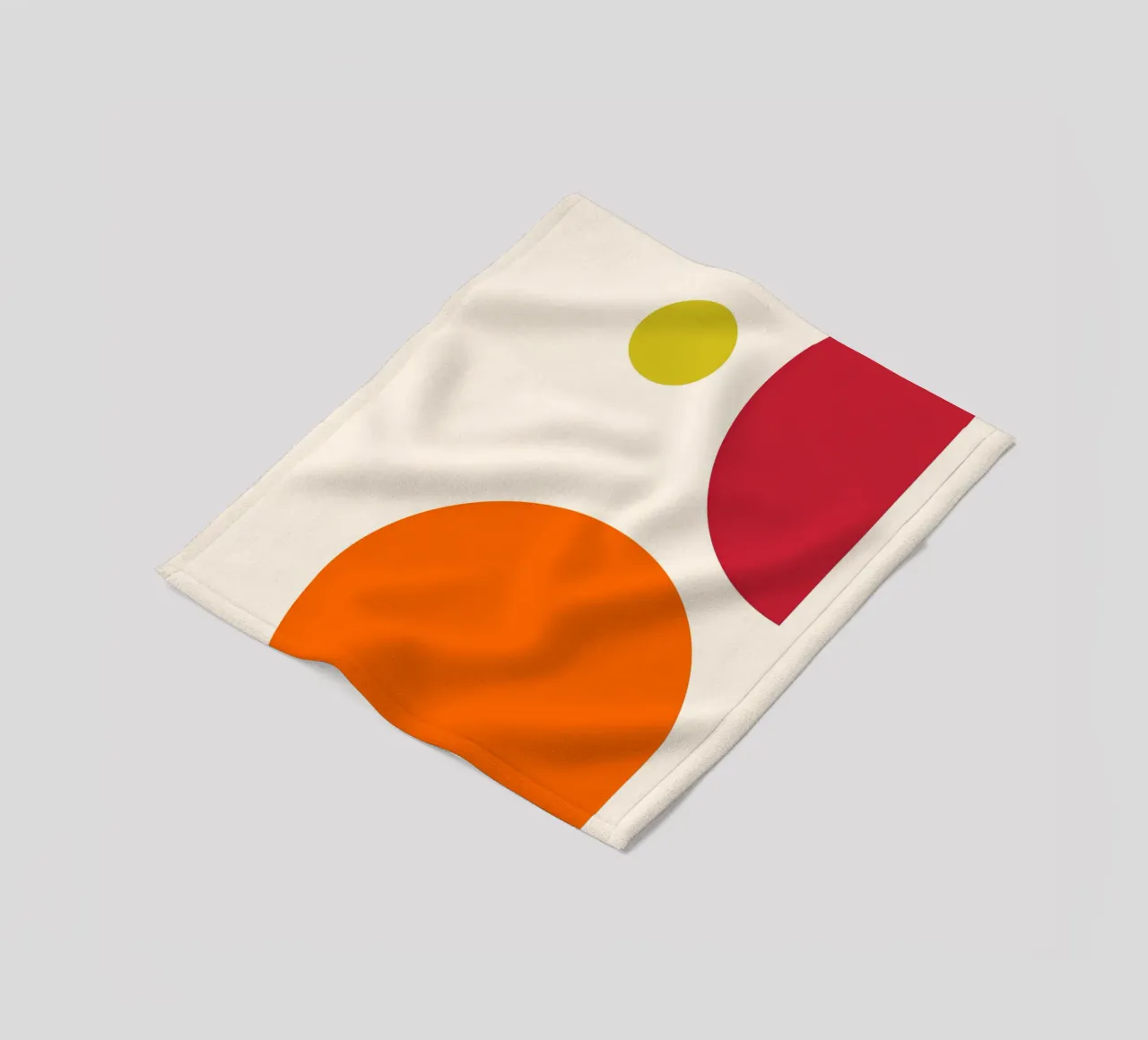 Bauhaus-Inspired Geometric Art Print – Orange, Red & Green coperta in pile da PrintCessStudio