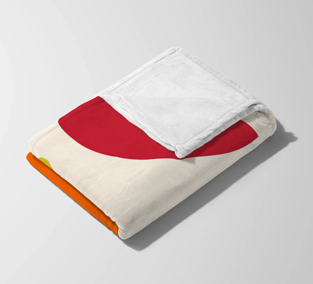 Bauhaus-Inspired Geometric Art Print – Orange, Red & Green coperta in pile da PrintCessStudio