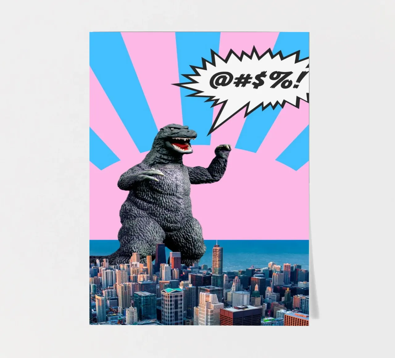 Monster in town sticker sheet by MsGonzalez