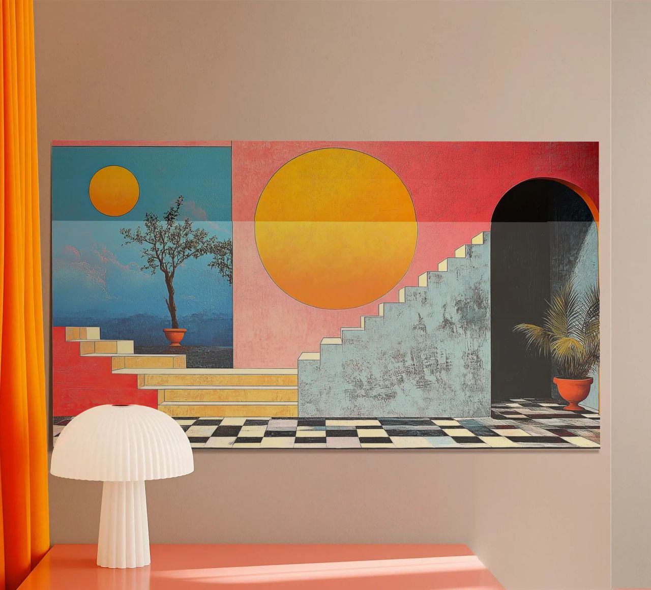 Surrealism Architecture Design Geometry poster by Nikis Art Studio