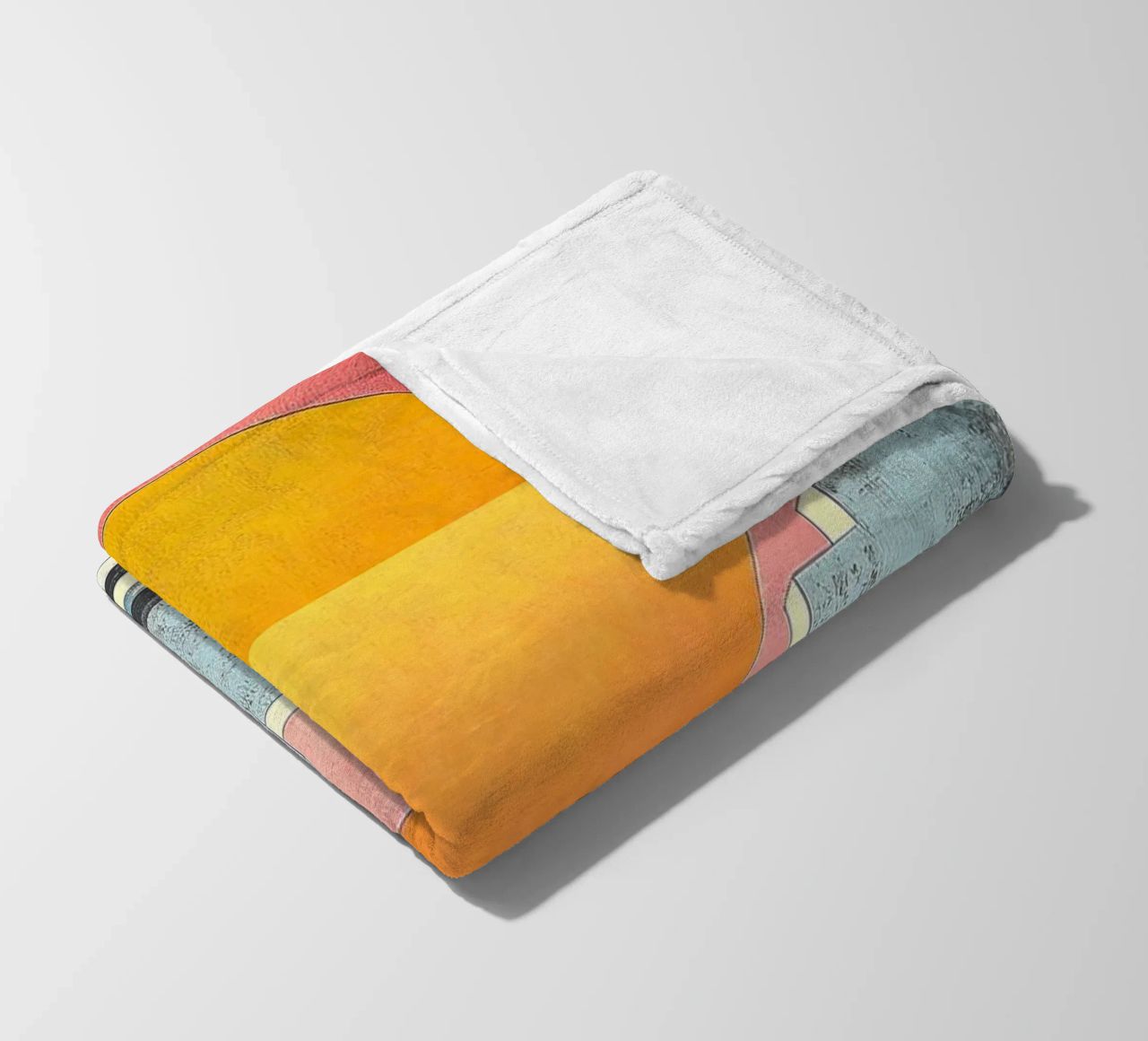 Surrealism Architecture Design Geometry fleece blanket by Nikis Art Studio