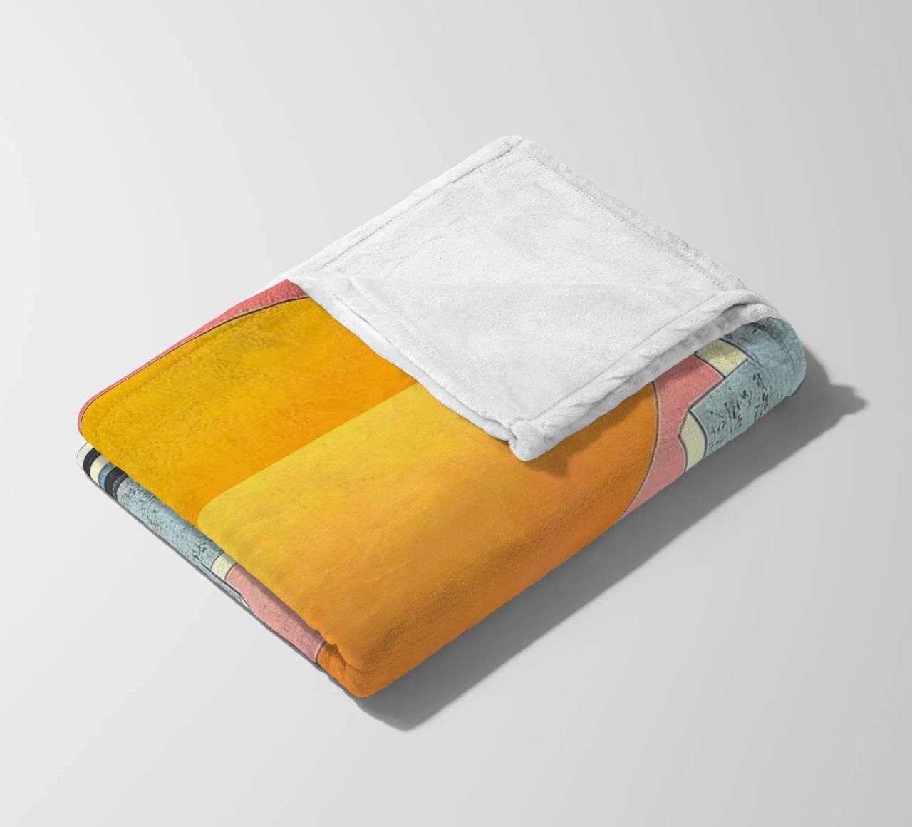 Surrealism Architecture Design Geometry fleece blanket by Nikis Art Studio