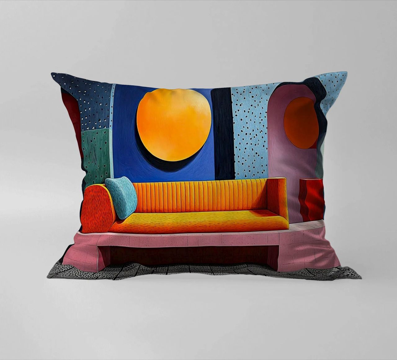Surrealismo Architettura Design Geometria cuscino da Nikis Art Studio