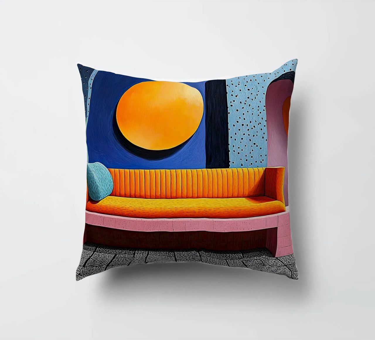 Surrealismo Architettura Design Geometria cuscino da Nikis Art Studio