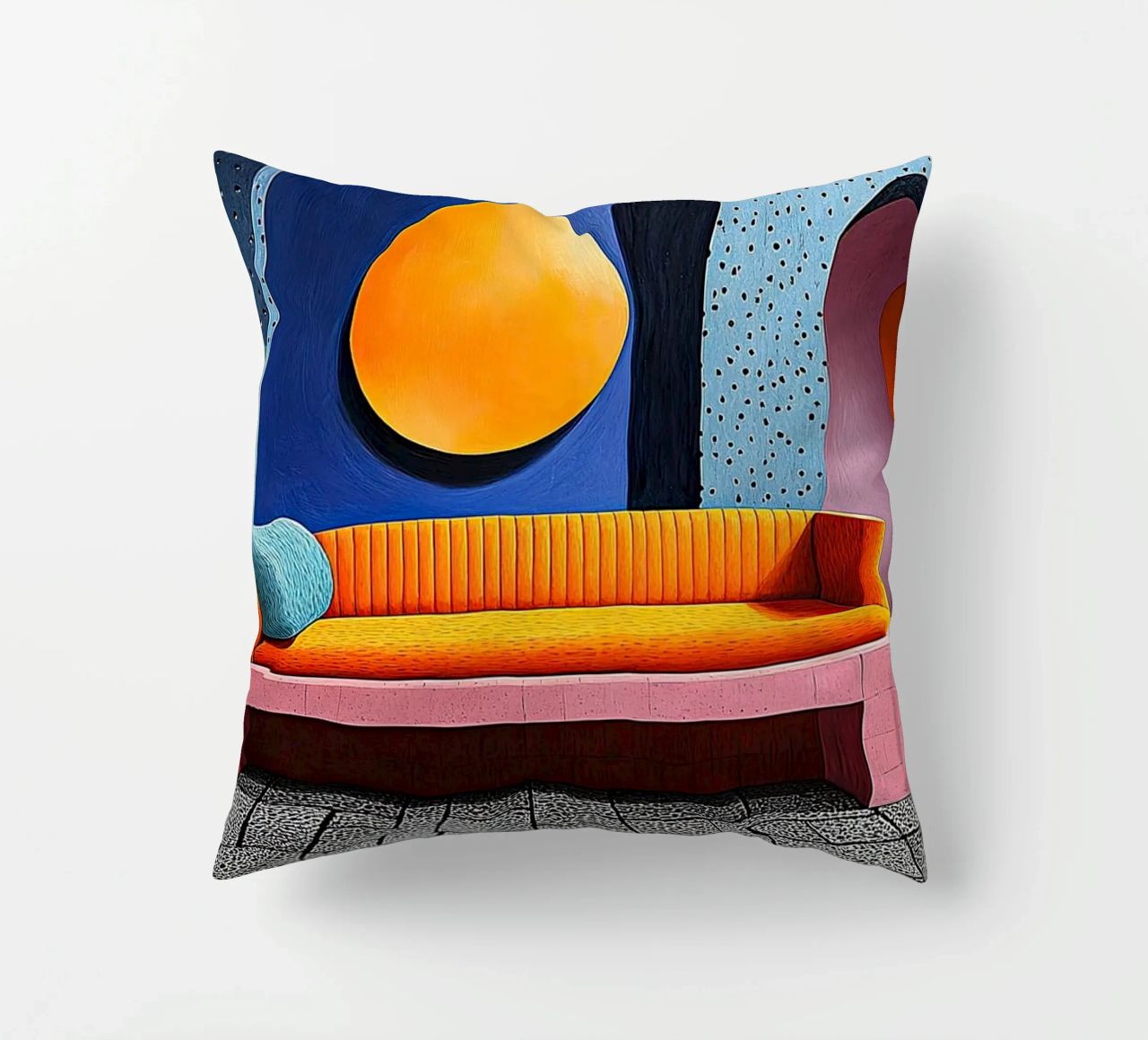 Surrealismo Architettura Design Geometria cuscino da Nikis Art Studio