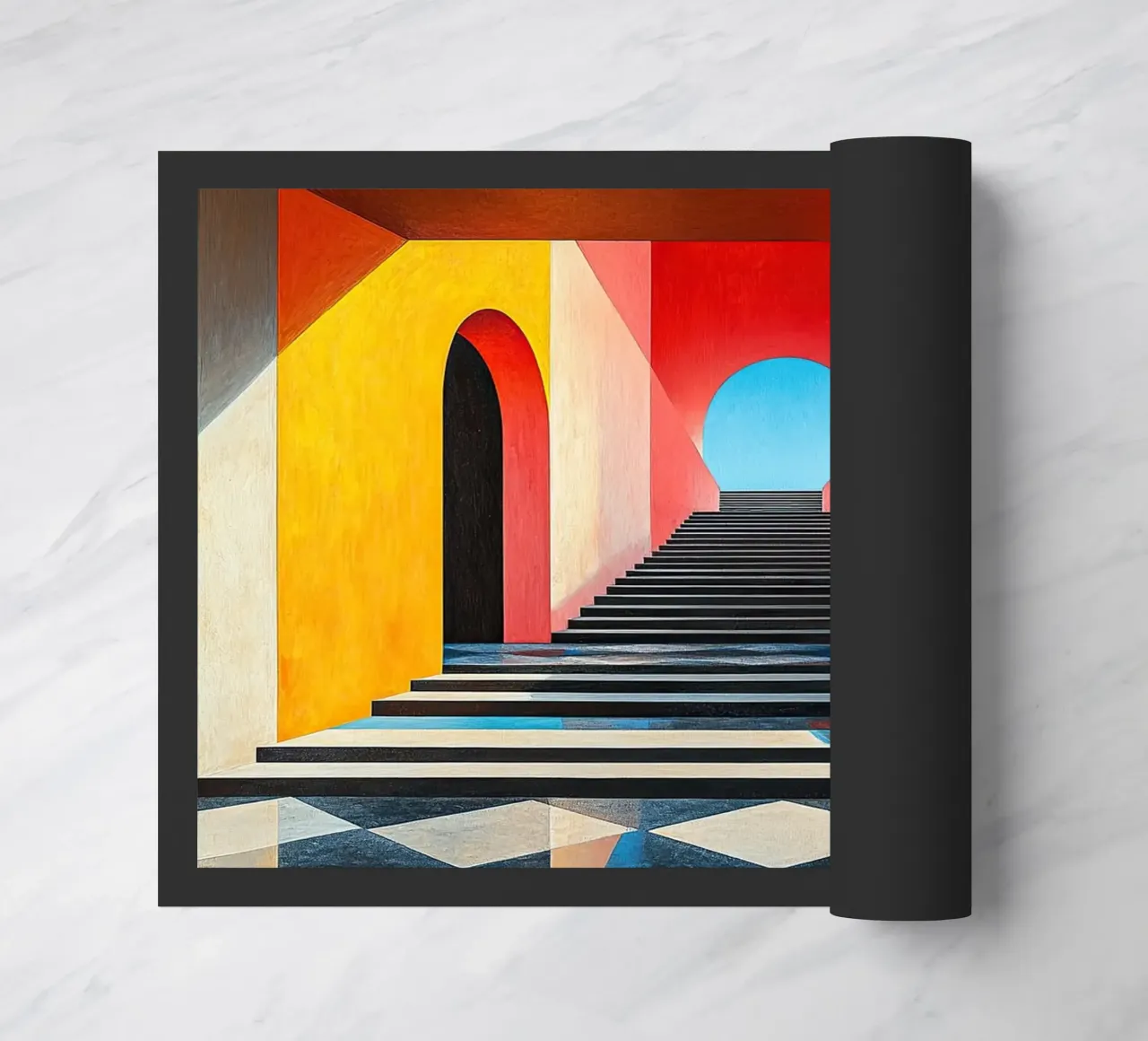 Surrealismo Architettura Design Geometria zerbino da Nikis Art Studio