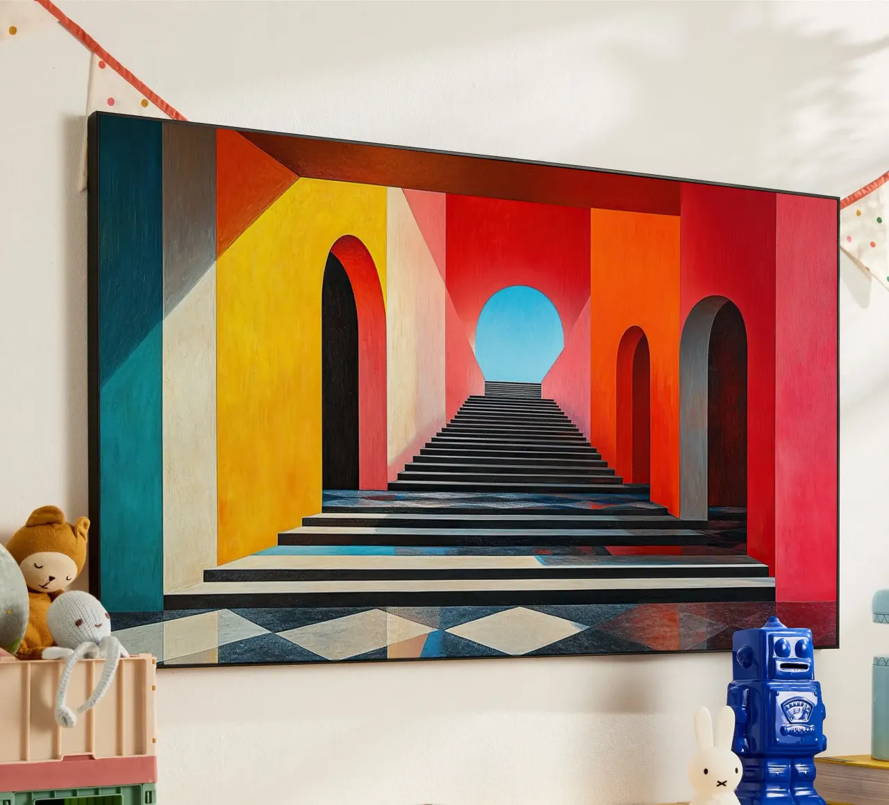 Surrealism Architecture Design Geometry alu-dibond by Nikis Art Studio
