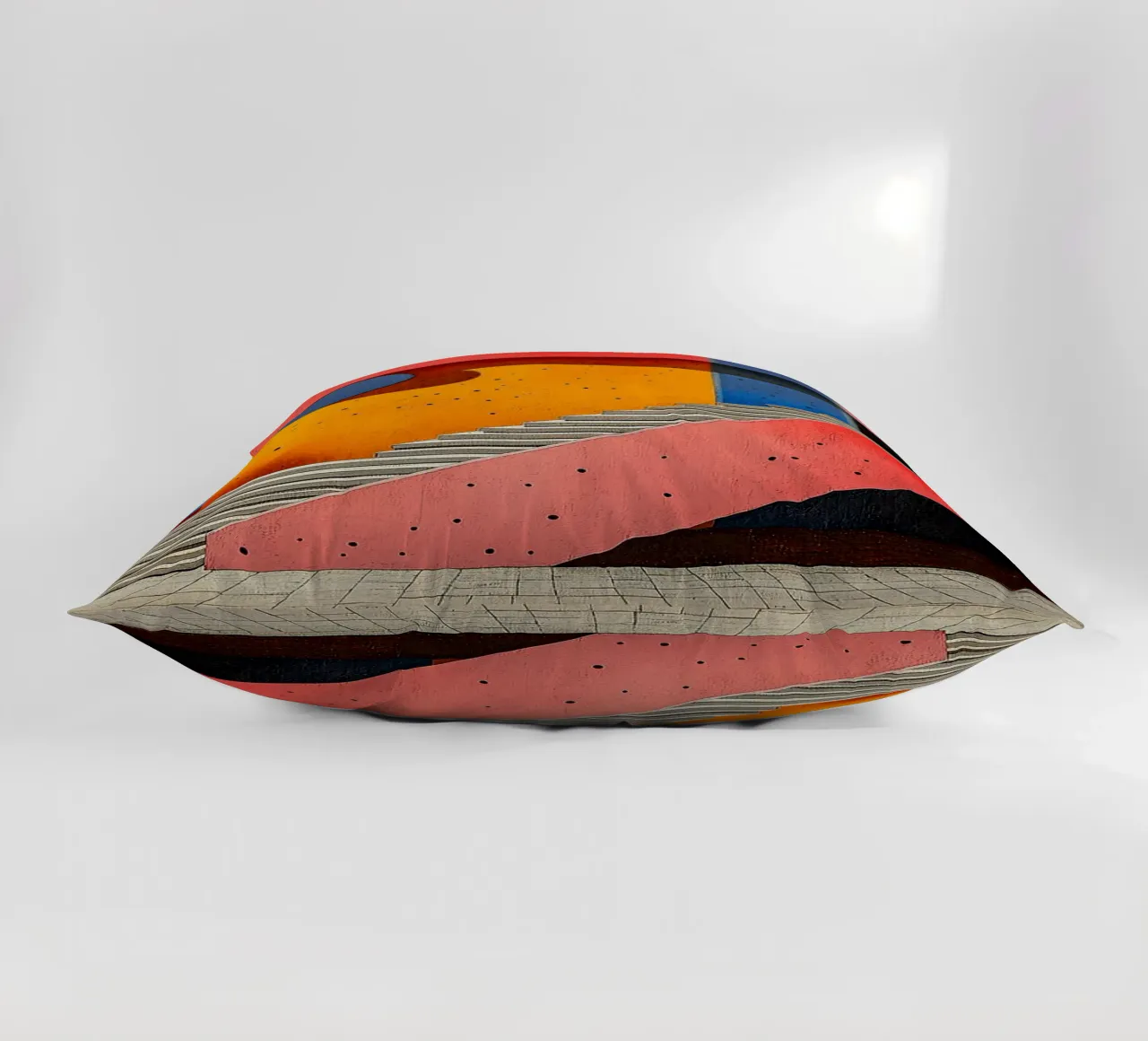 Surrealism Architecture Design Geometry decorative cushion by Nikis Art Studio