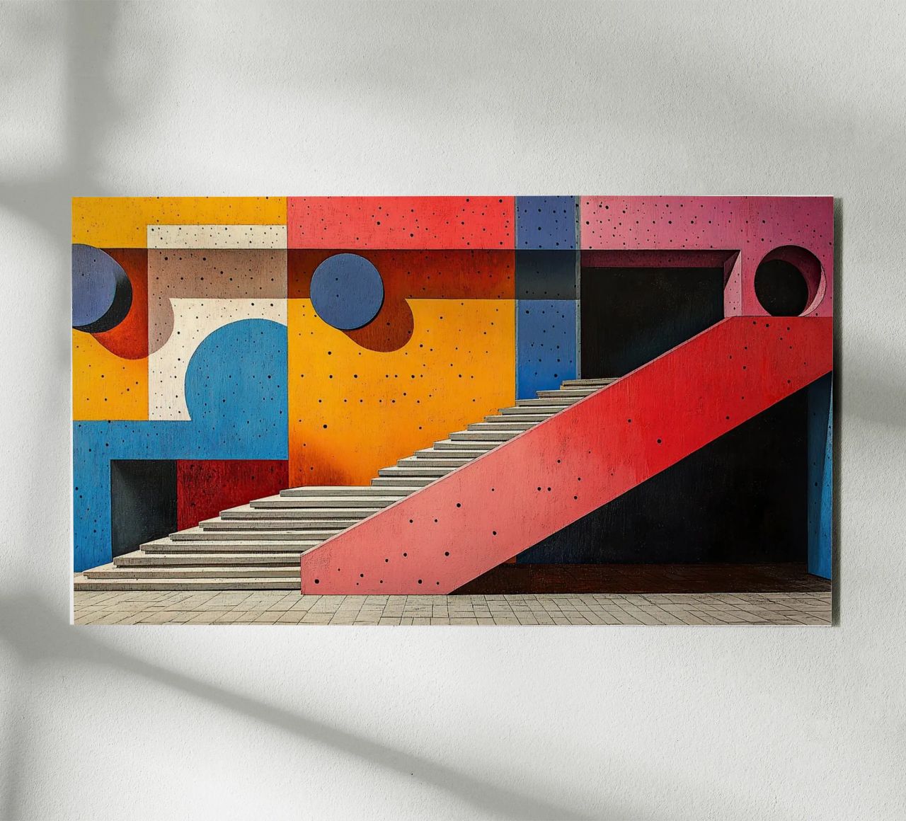 Surrealismo Architettura Design Geometria pannello forex da Nikis Art Studio