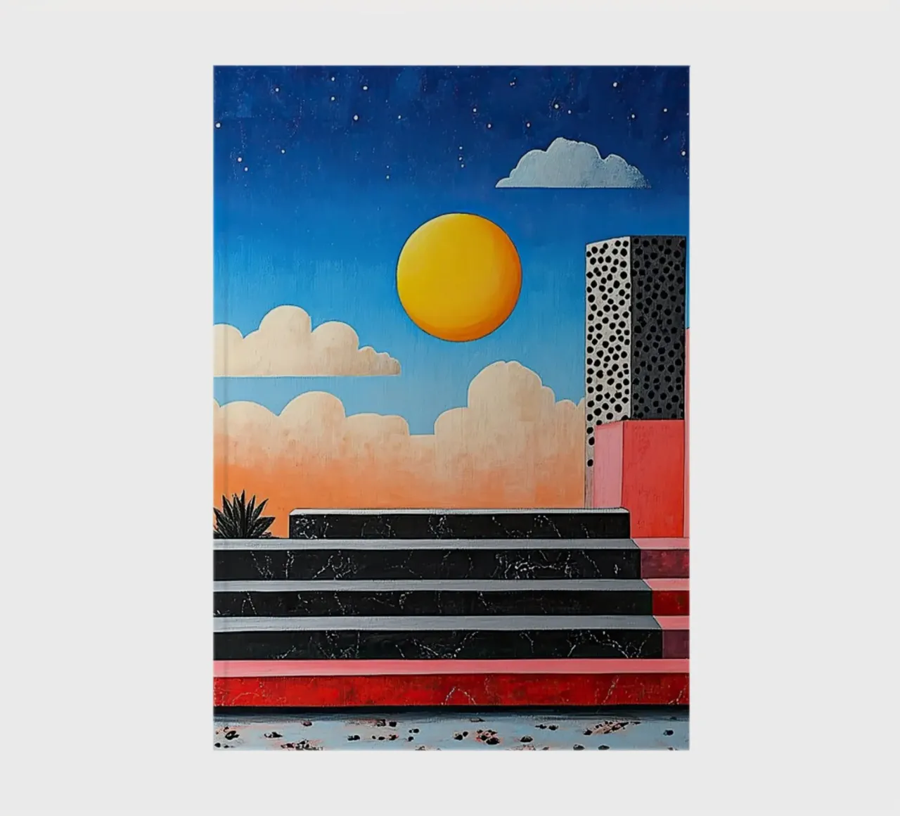 Surrealism Architecture Design Geometry notebook by Nikis Art Studio