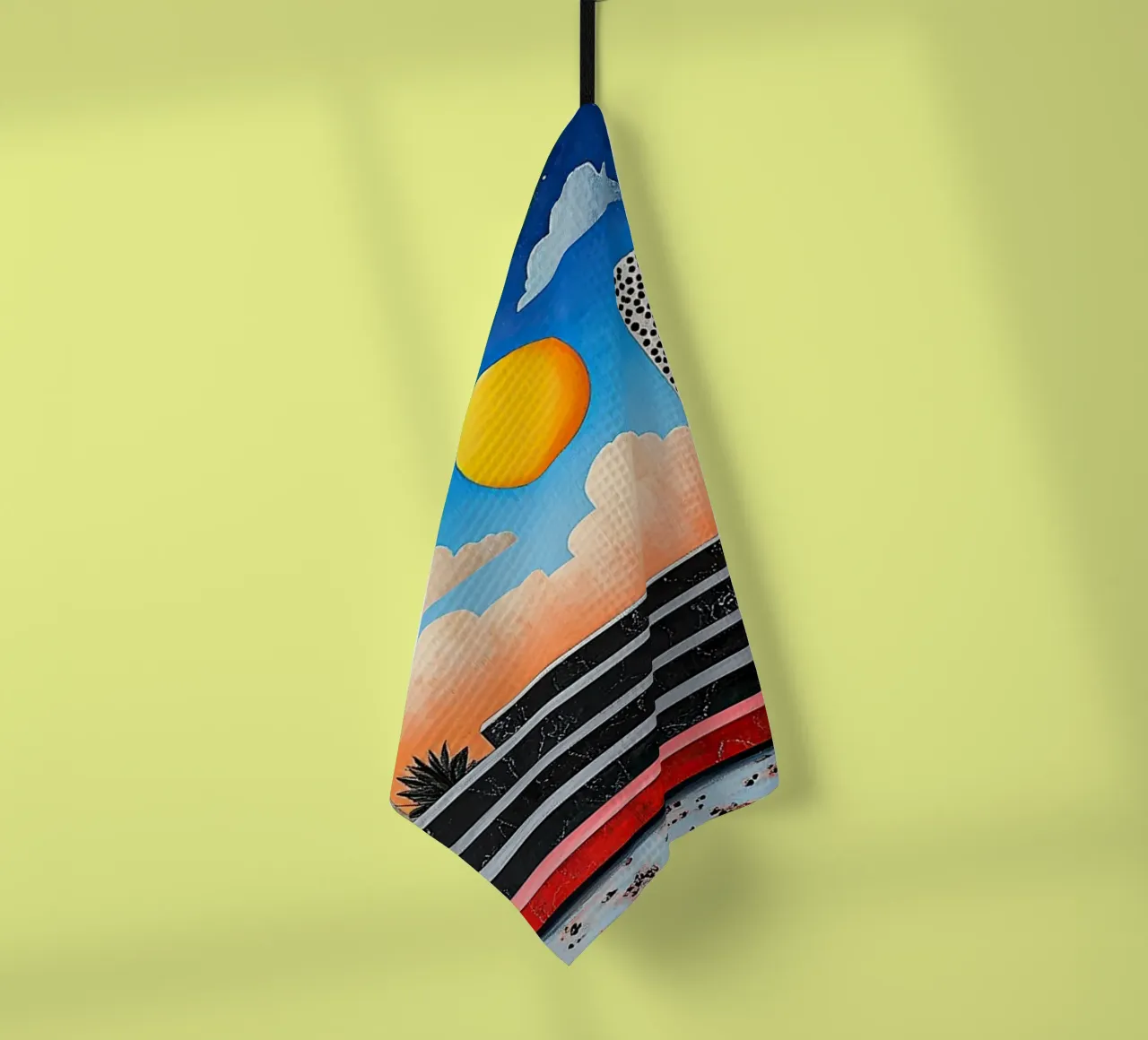 Surréalisme Architecture Design Géométrie torchon de Nikis Art Studio