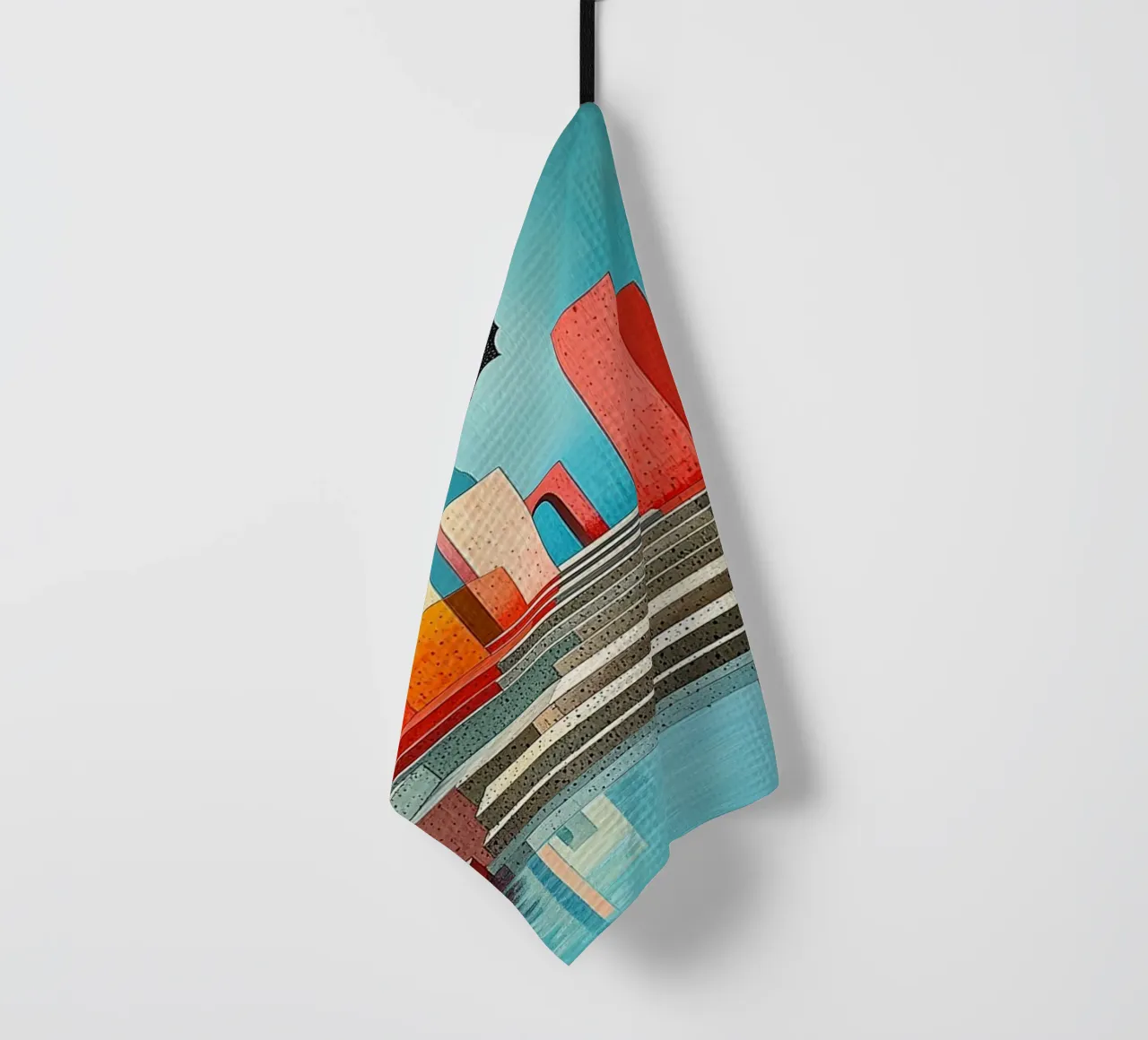 Surréalisme Architecture Design Géométrie torchon de Nikis Art Studio