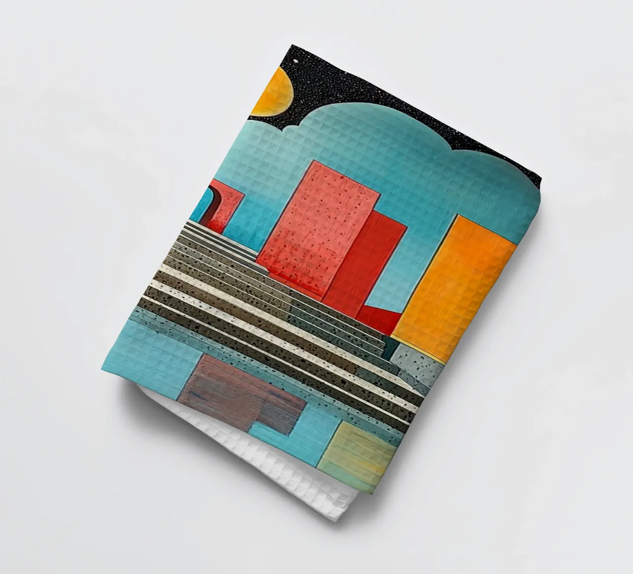 Surréalisme Architecture Design Géométrie torchon de Nikis Art Studio