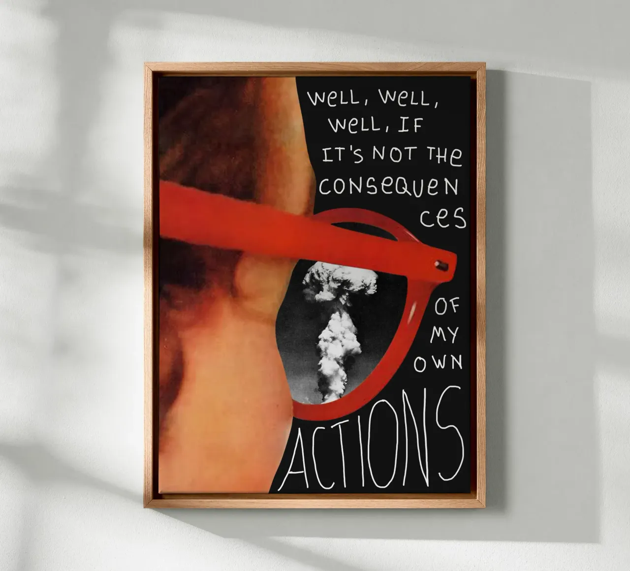 Well, well, well... canvas with Floater frame by MsGonzalez