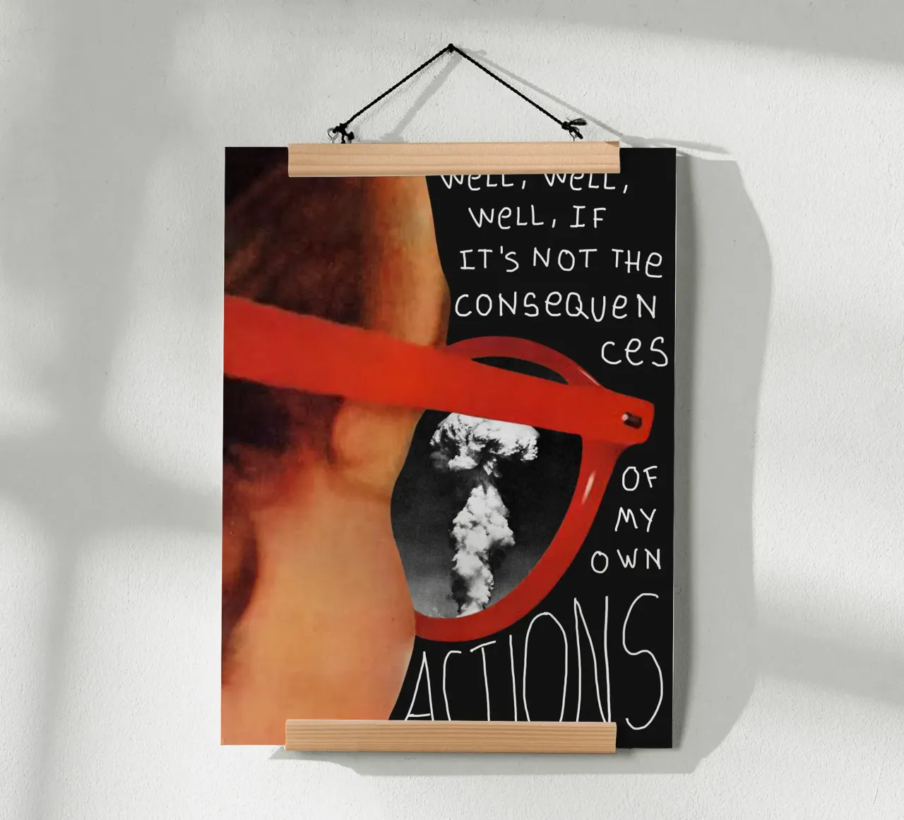 Well, well, well... poster con telaio in alluminio da MsGonzalez