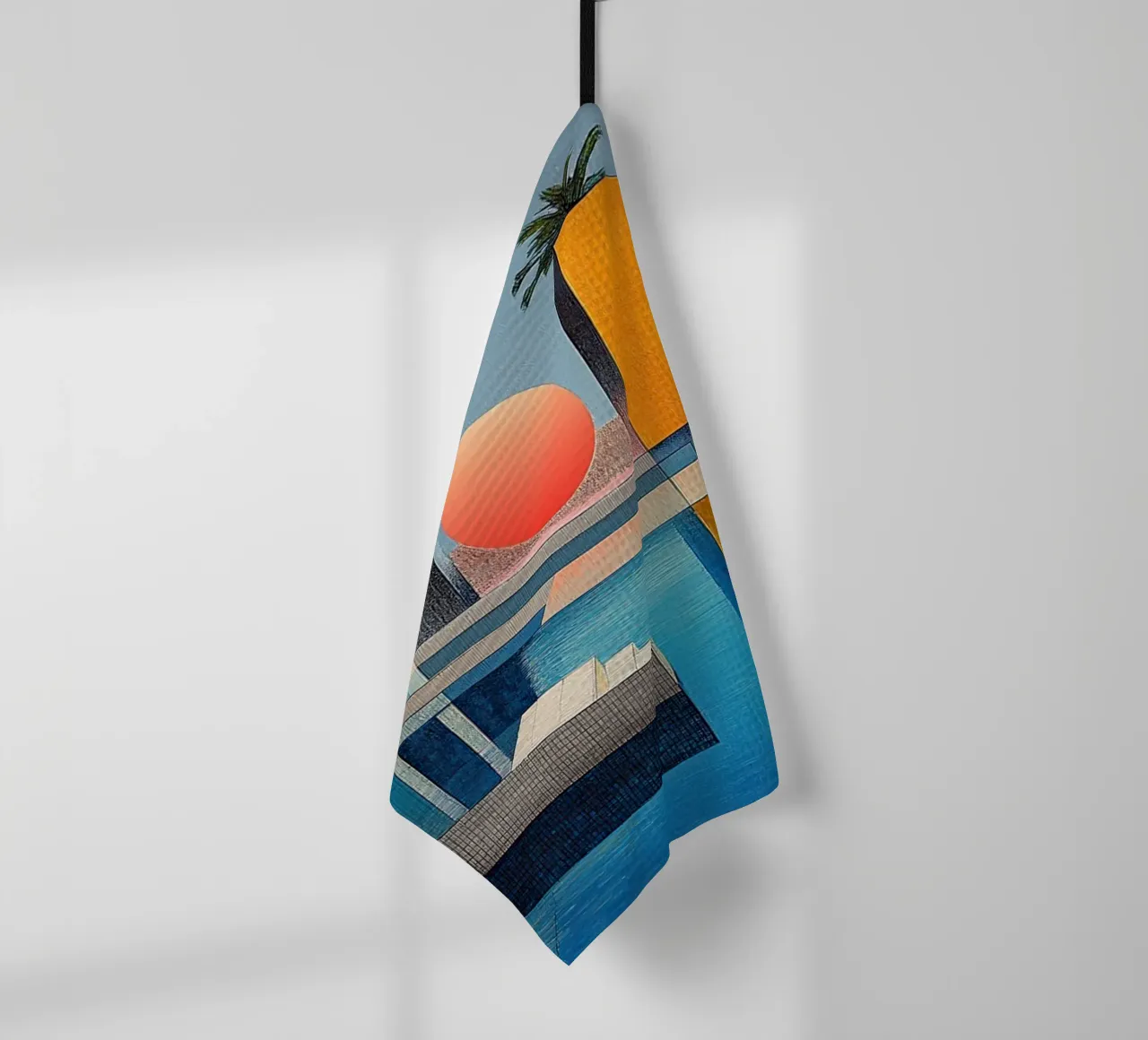 Surréalisme Architecture Design Géométrie torchon de Nikis Art Studio