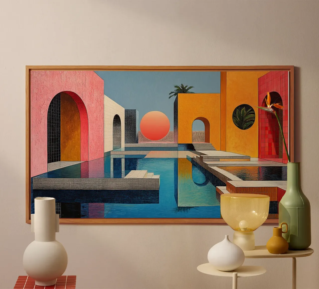 Surrealism Architecture Design Geometry alu-dibond by Nikis Art Studio