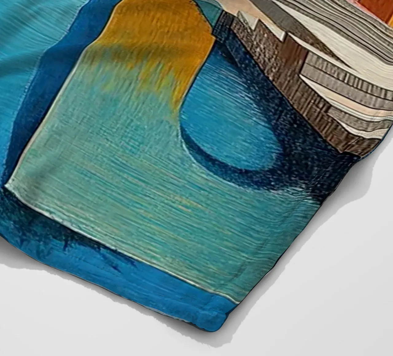 Surrealism Architecture Design Geometry fleece blanket by Nikis Art Studio