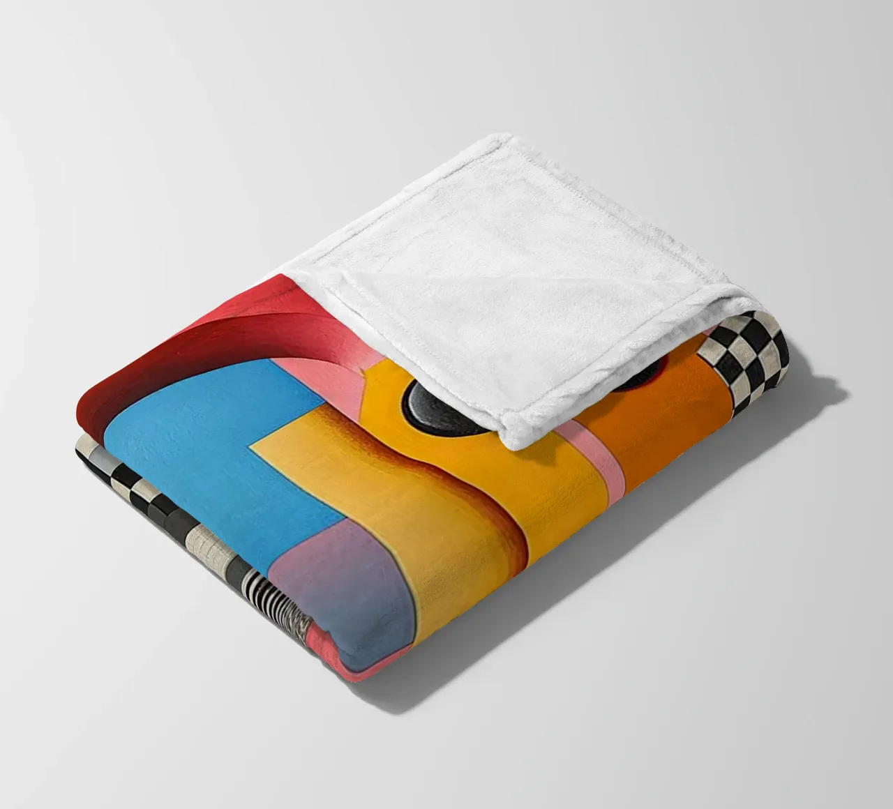 Surrealism Architecture Design Geometry fleece blanket by Nikis Art Studio