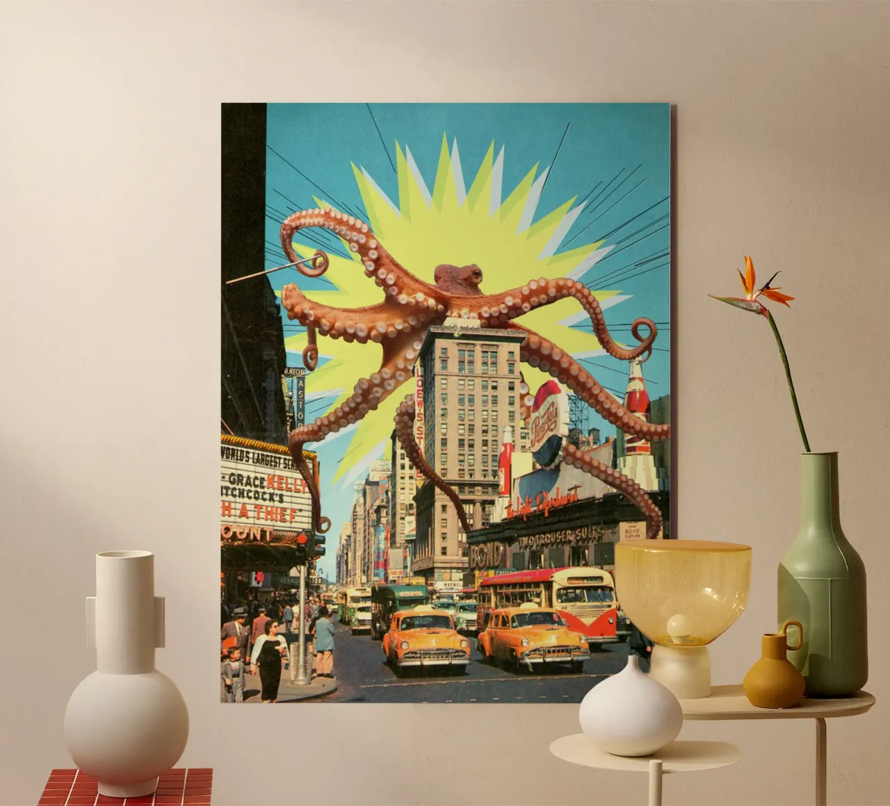 Attack of the Octopus (In NYC) alluminio dibond da MsGonzalez
