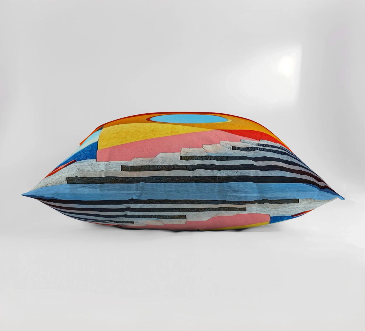 Surréalisme Architecture Design Géométrie coussin de Nikis Art Studio