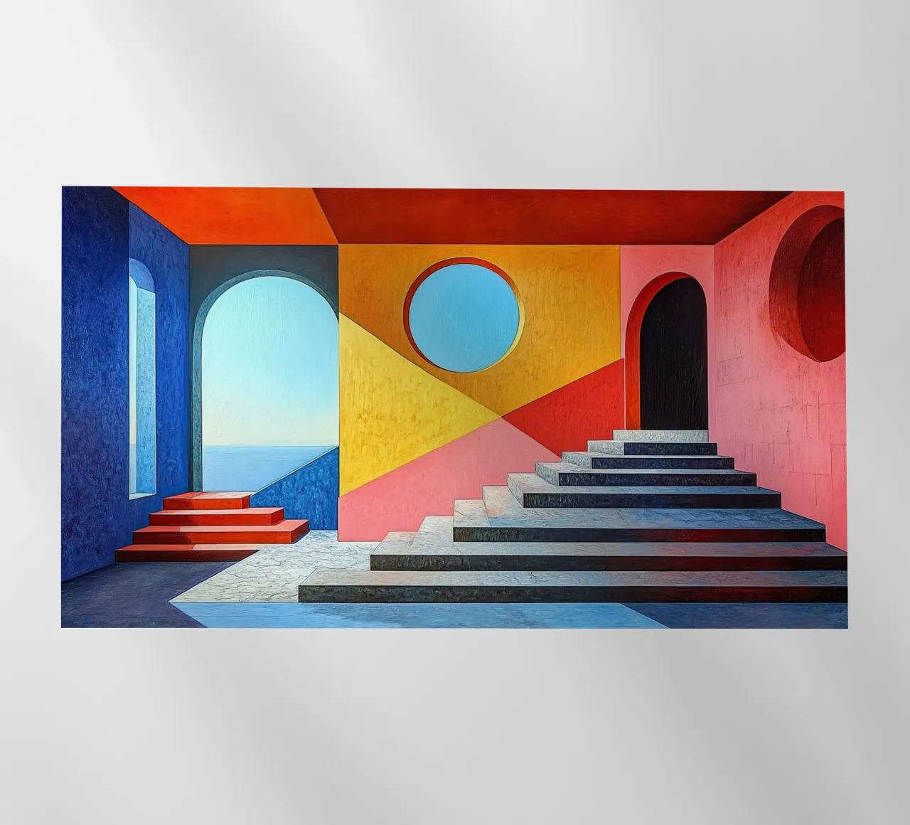 Surrealismo Architettura Design Geometria pellicola backlit da Nikis Art Studio