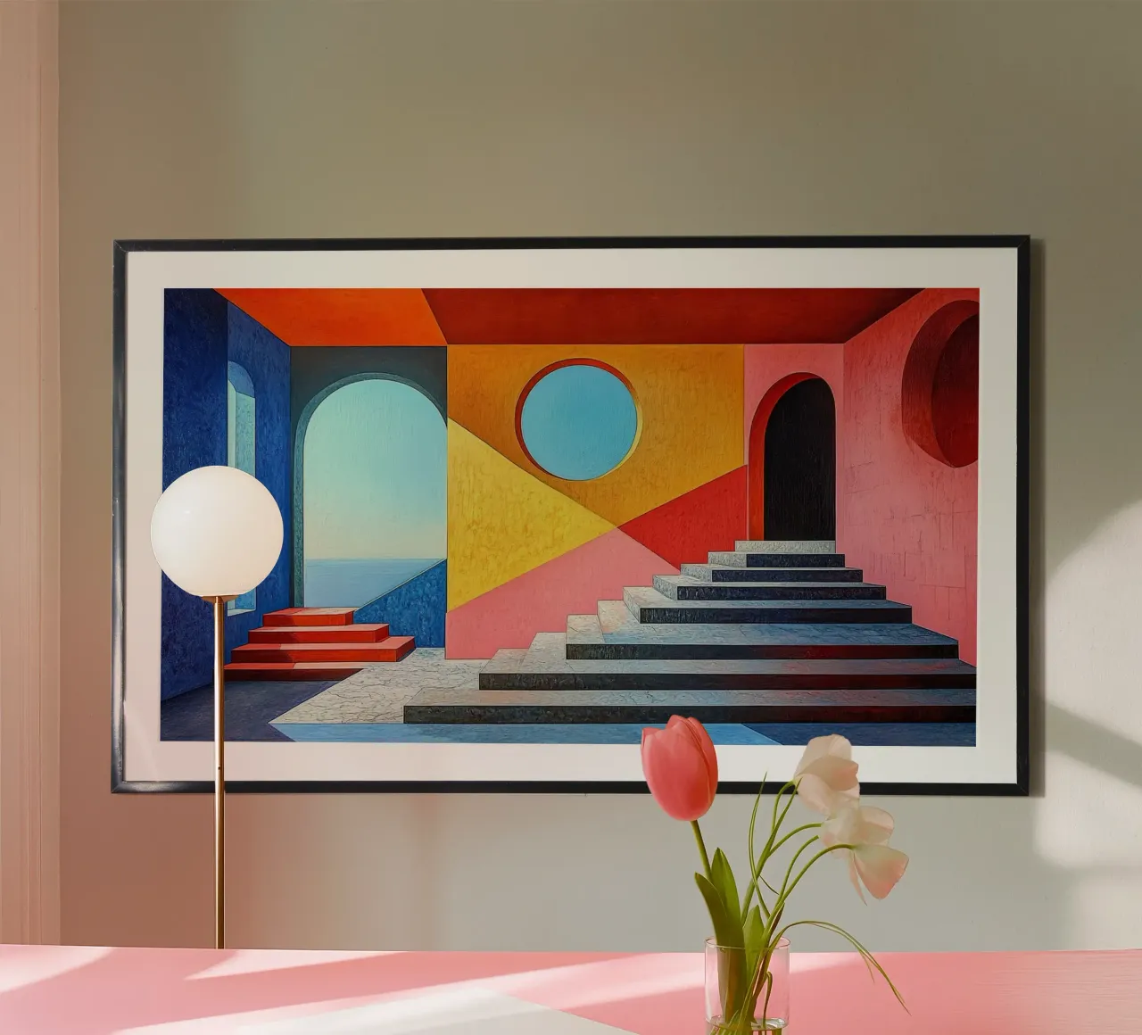 Surrealism Architecture Design Geometry hahnemühle by Nikis Art Studio