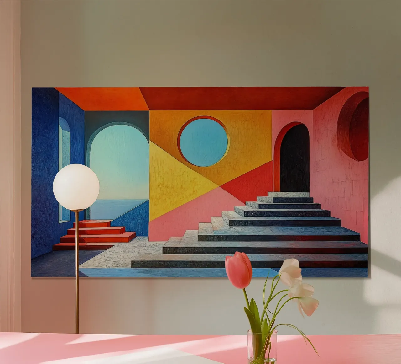 Surrealism Architecture Design Geometry hahnemühle by Nikis Art Studio