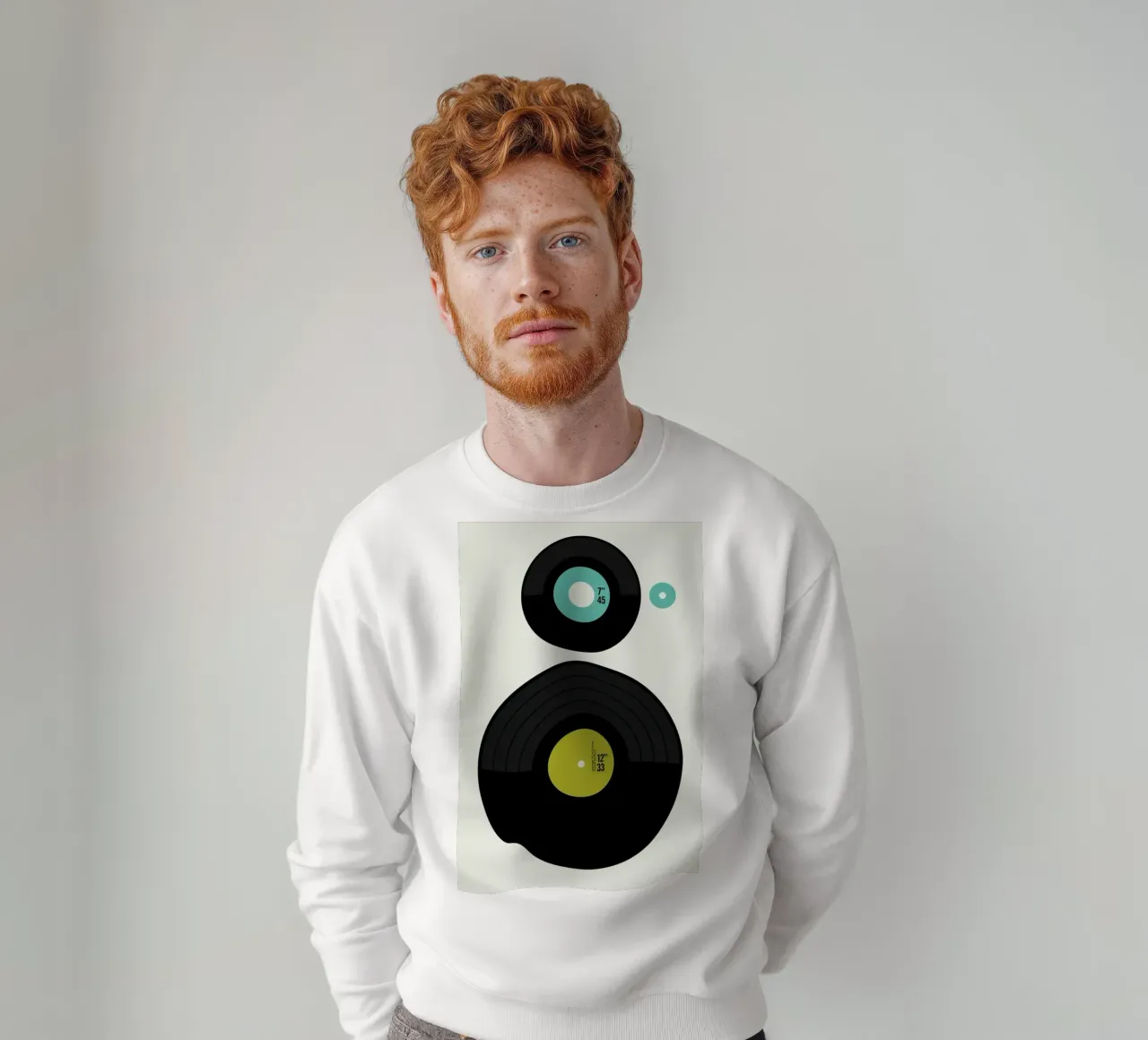 LP vs. EP sweatshirt van Bo Lundberg