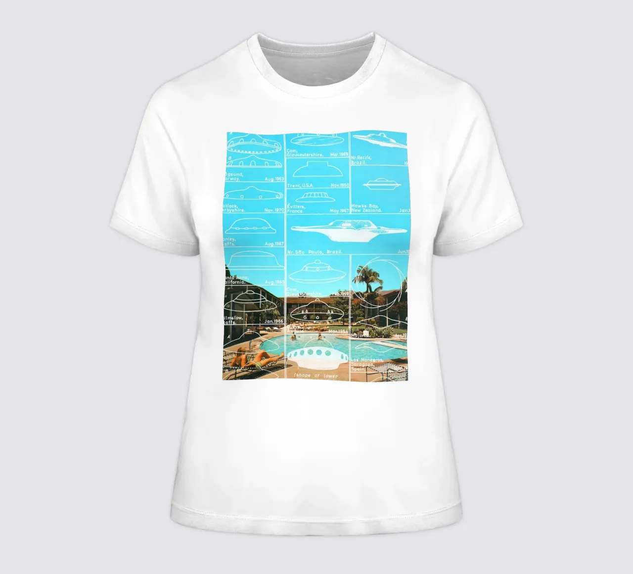 UFOs sightings women's fitted t-shirt by MsGonzalez