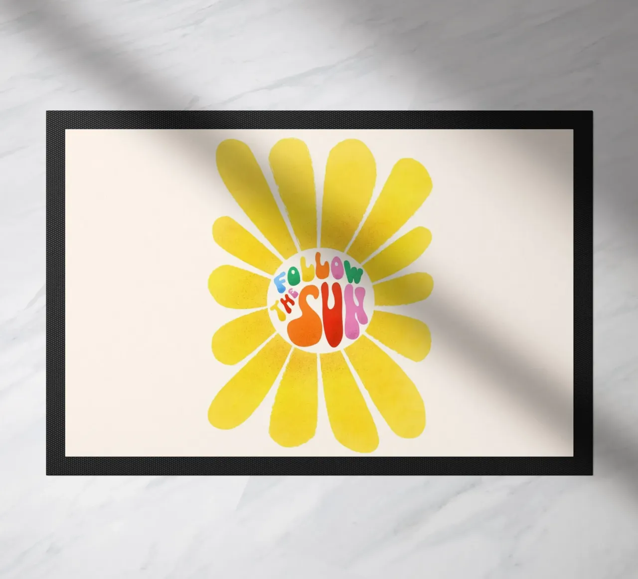 Inspirational "Follow the Sun" Floral Art zerbino da showmemars